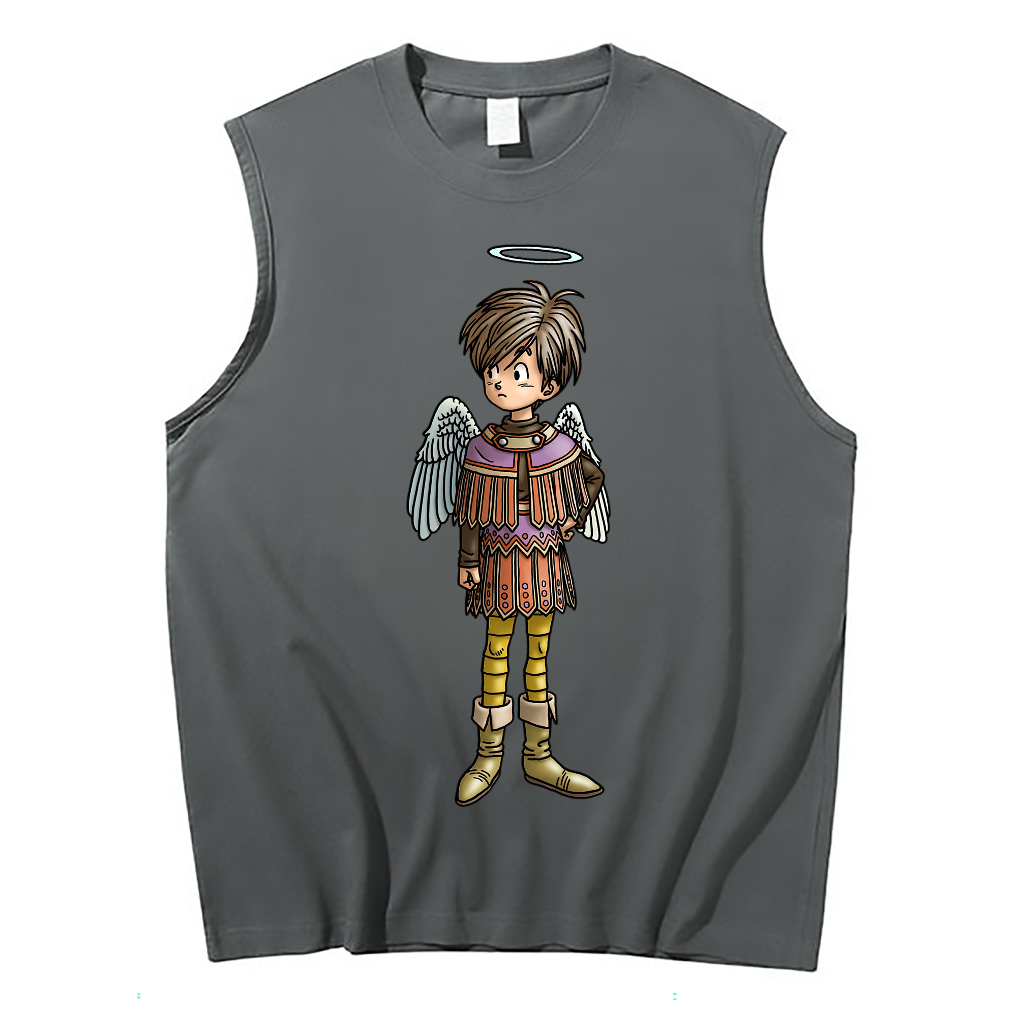 （画像用） ドラゴンクエスト Doragon Kuesuto Dragon Quest コットン100％タンクトップ（フロントプリント）